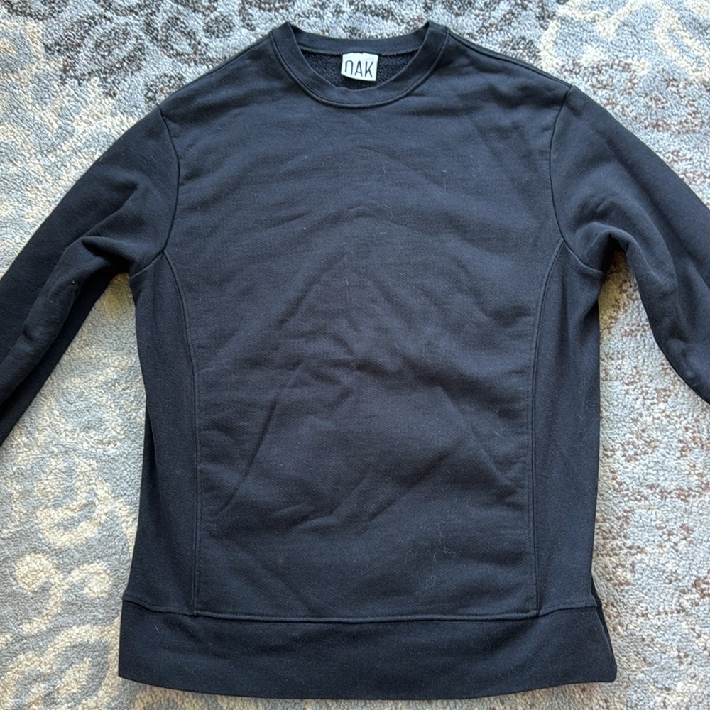 OAK NYC Crewneck Sweatshirt Black Small - Picture 2 of 6